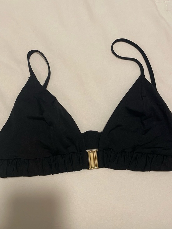 H&M Other - H&M Black Bikini Top with Gold Accent